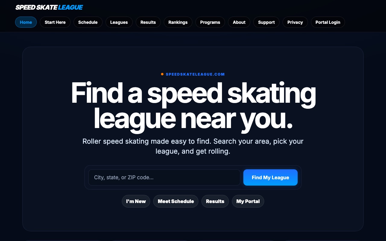 Speed Skate League — find a roller speed skating league near you